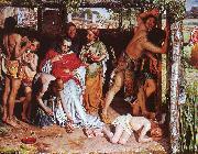 William Holman Hunt A Converted British Family Sheltering a Christian Missionary from the Persecution of the Druids USA oil painting reproduction